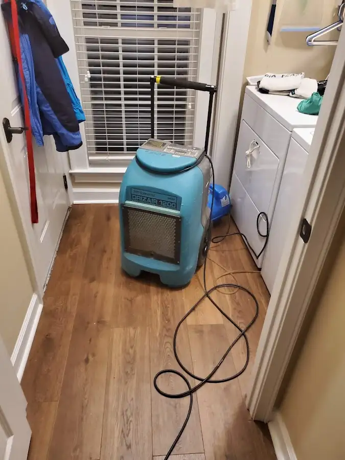 Commercial dehumidifier deployed for Flood Damage Cleanup in Galveston